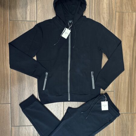 Kostum Pambuk, per Meshkuj, Black