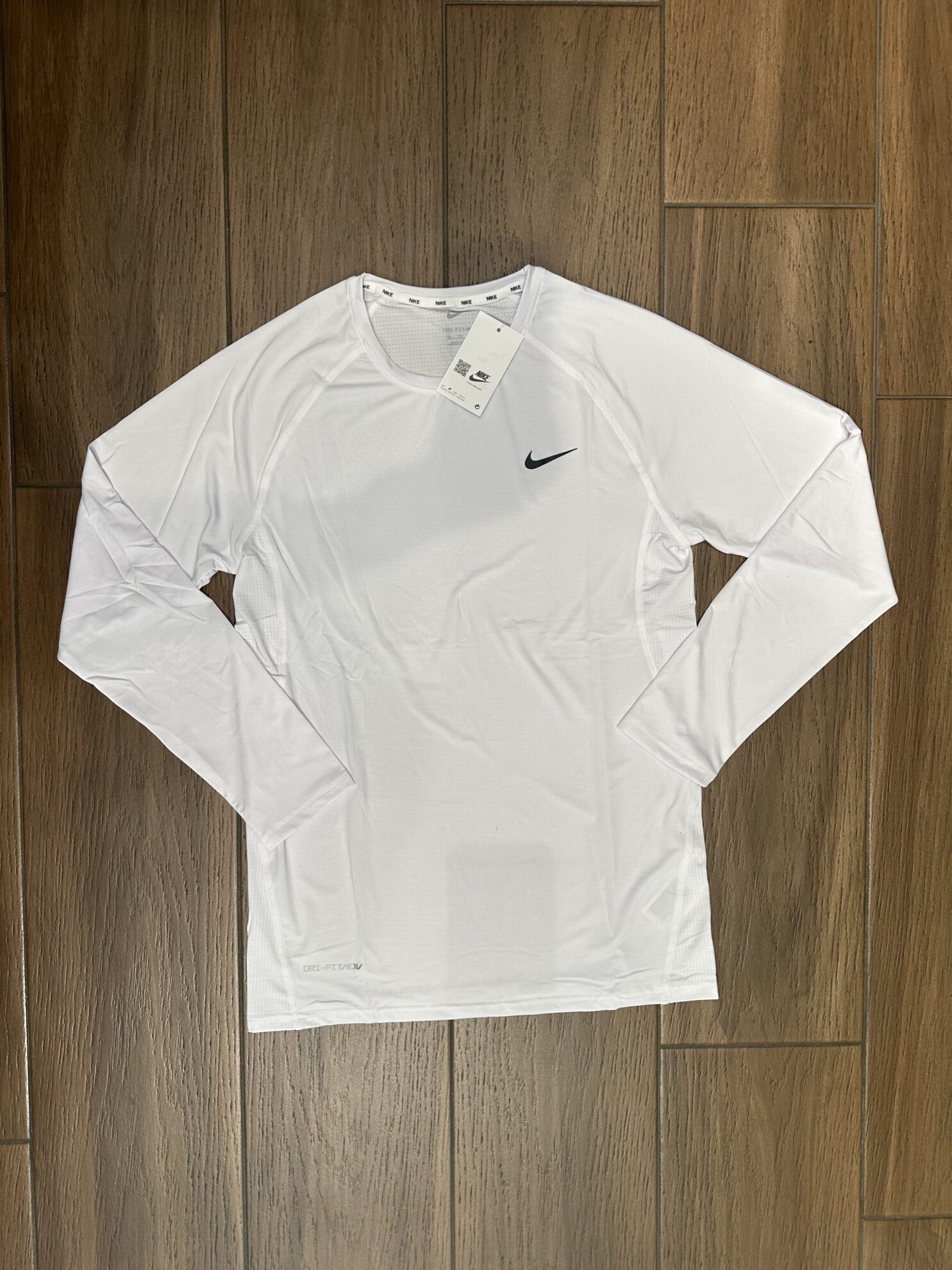 Compression T-Shirt,Nike,Mikrofiber,Per Meshkuj,White