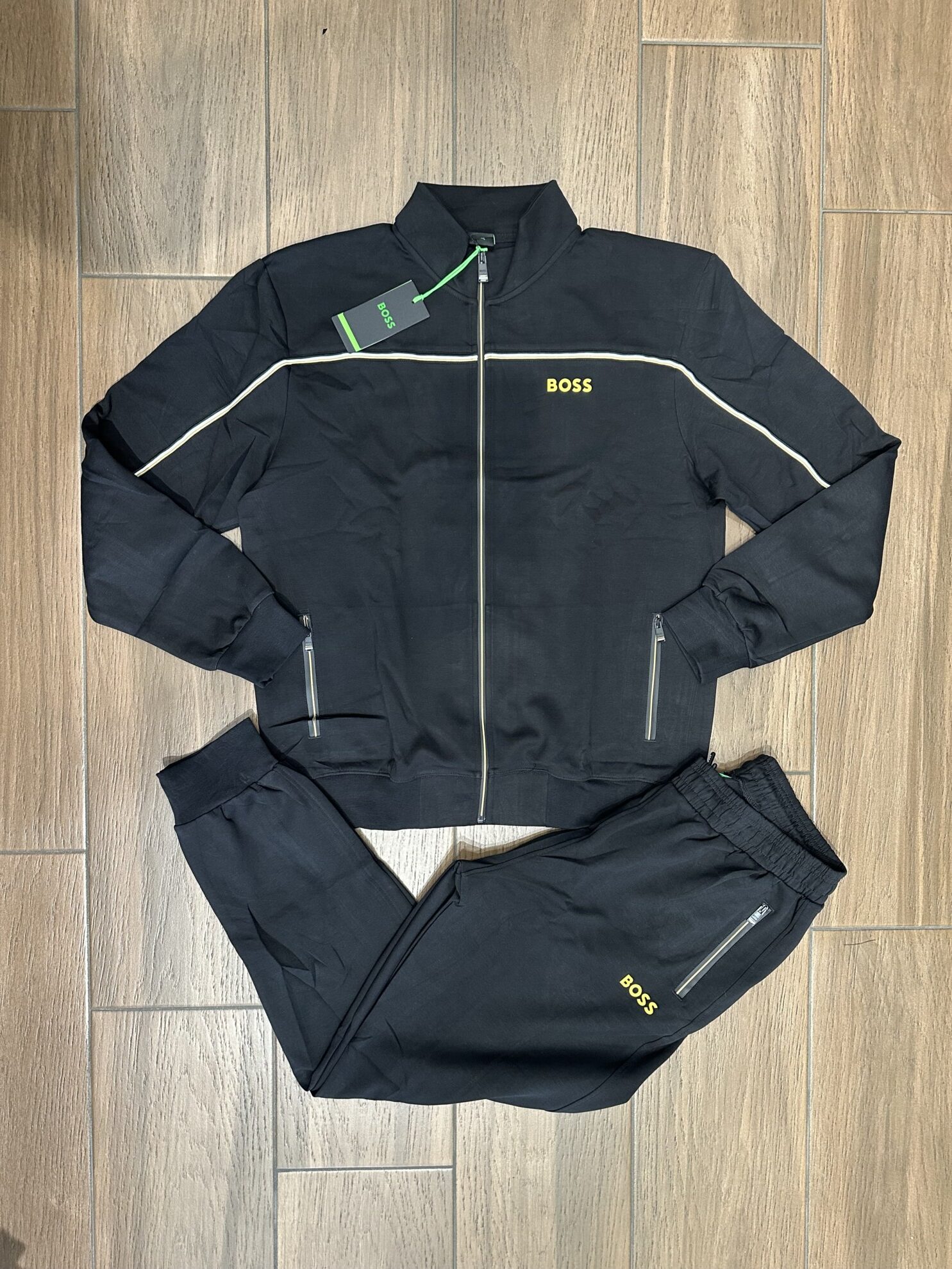 BOSS, Pambuk  i plote,Black