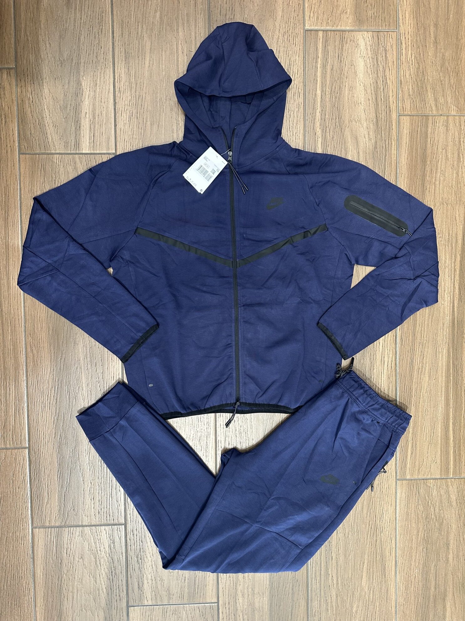 Nike Tech,Pambuk i plote ,per Meshkuj,blu i Erret